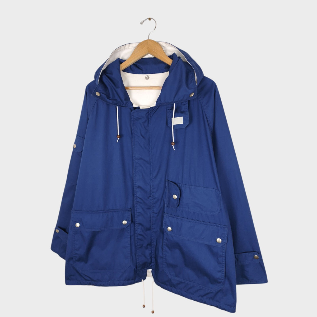 BEAMS PLUS Men's Blue 3 Layer Sailing Parka Jacket