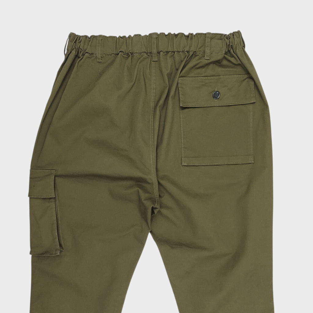 SAGE DE CRET x BEAMS PLUS Men's Green Cargo Trousers