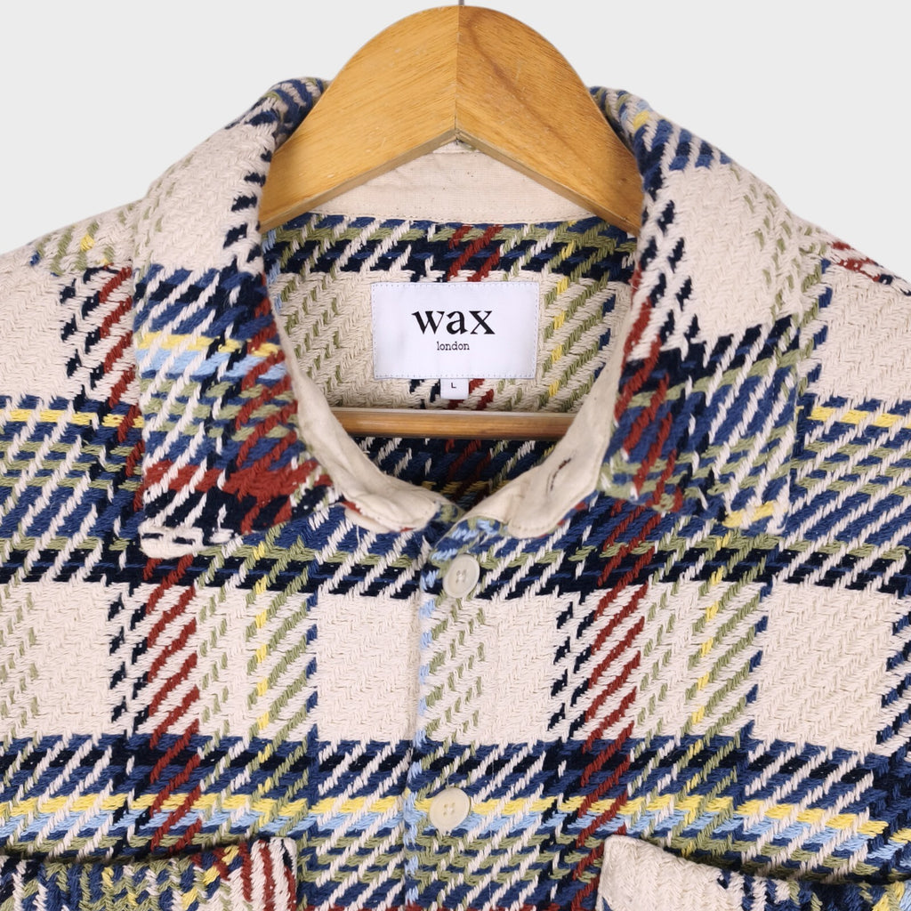 WAX LONDON Men's Multicoloured Check Whiting Overshirt
