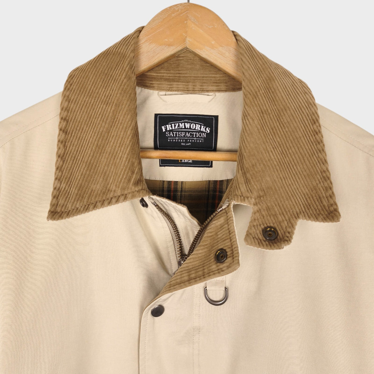 FRIZMWORKS Men's Cream Heritage Hunting Jacket