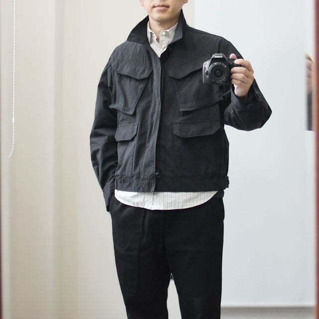 ANOTHER 20TH CENTURY Men's Black Made in Japan Cotton/Nylon Ripstop Brighton Command Jacket