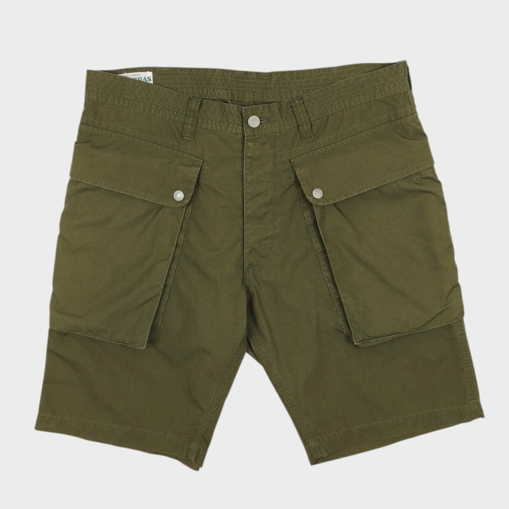 SASSAFRAS Men's Made in Japan Olive Green Cargo Shorts