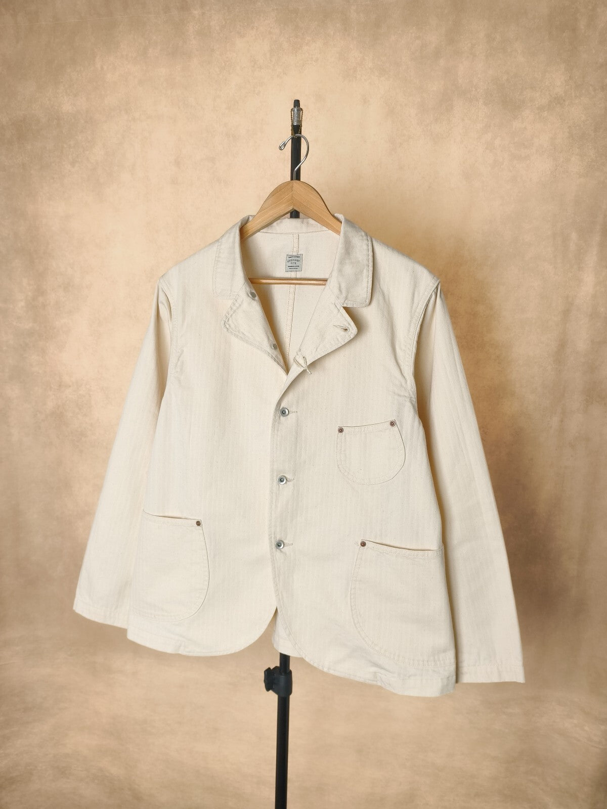 ORDINARY FITS Men's Made in Japan Ecru Bell Work Chore Jacket