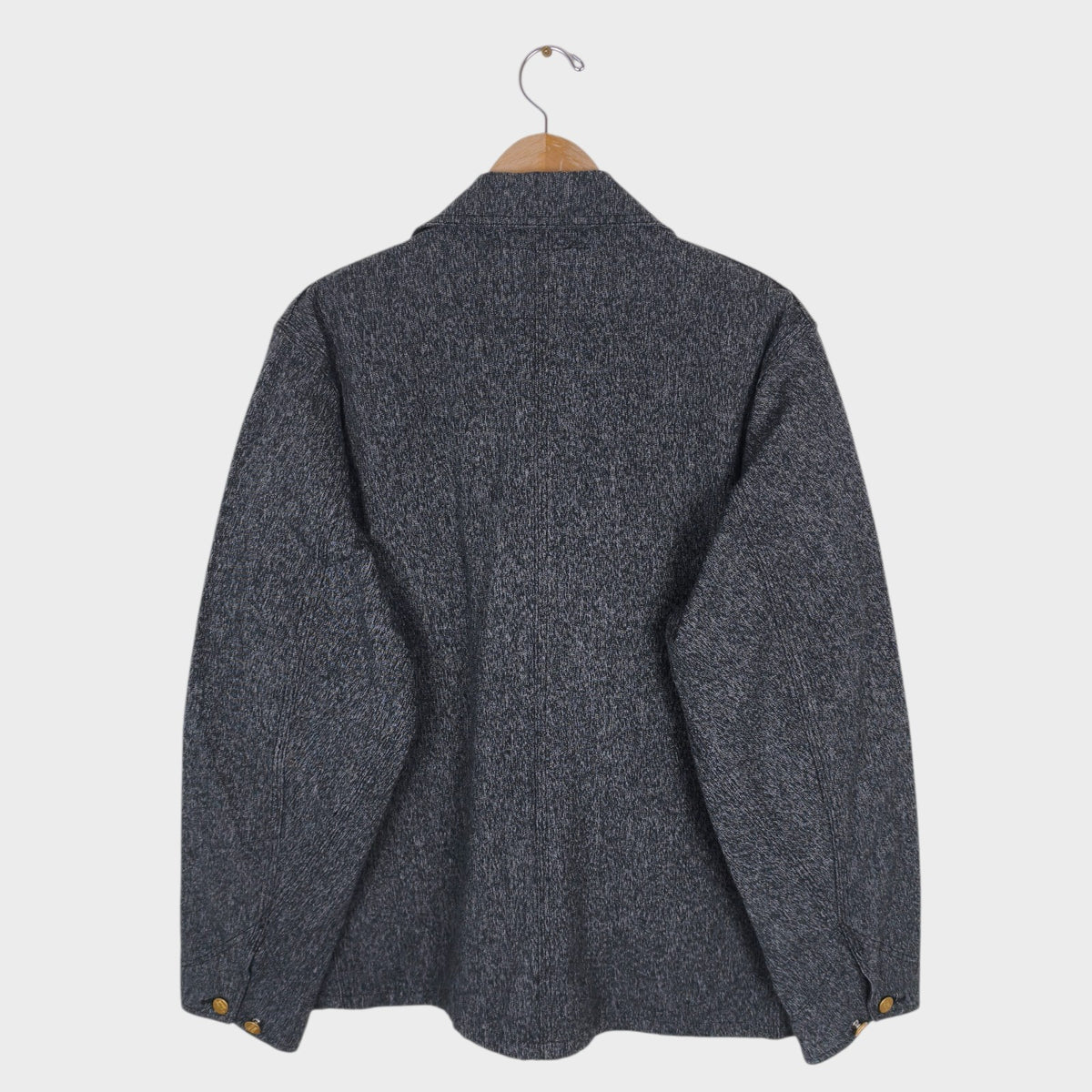 SUGAR CANE Men's Made in Japan Grey Melange Cotton Chore Jacket