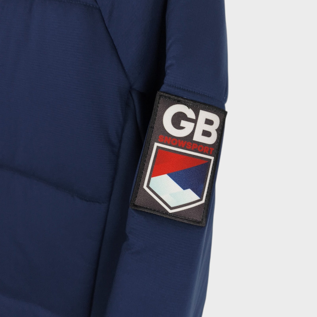 GOLDWIN Men's Navy Blue Made in Japan GB Snowsport Hybrid MIddle Jacket