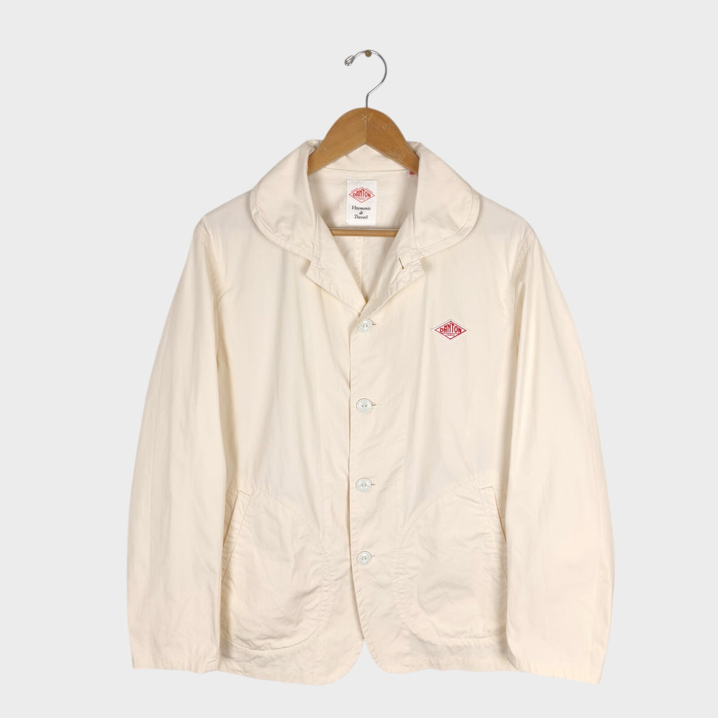 DANTON Men's Ecru Made in Japan 100% Cotton Chore Jacket