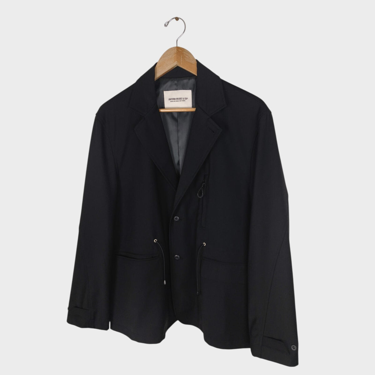 UNIFORM BRIDGE Men's Black AE Uniform Blazer Chore Jacket
