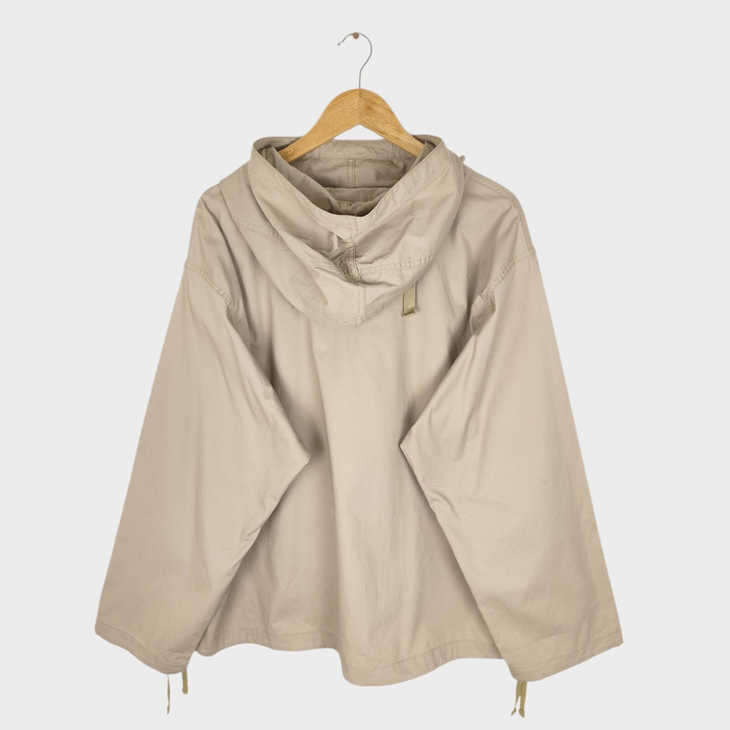 ENGINEERED GARMENTS Men's Made in USA Beige 100% Cotton Parka Cagoule Smock