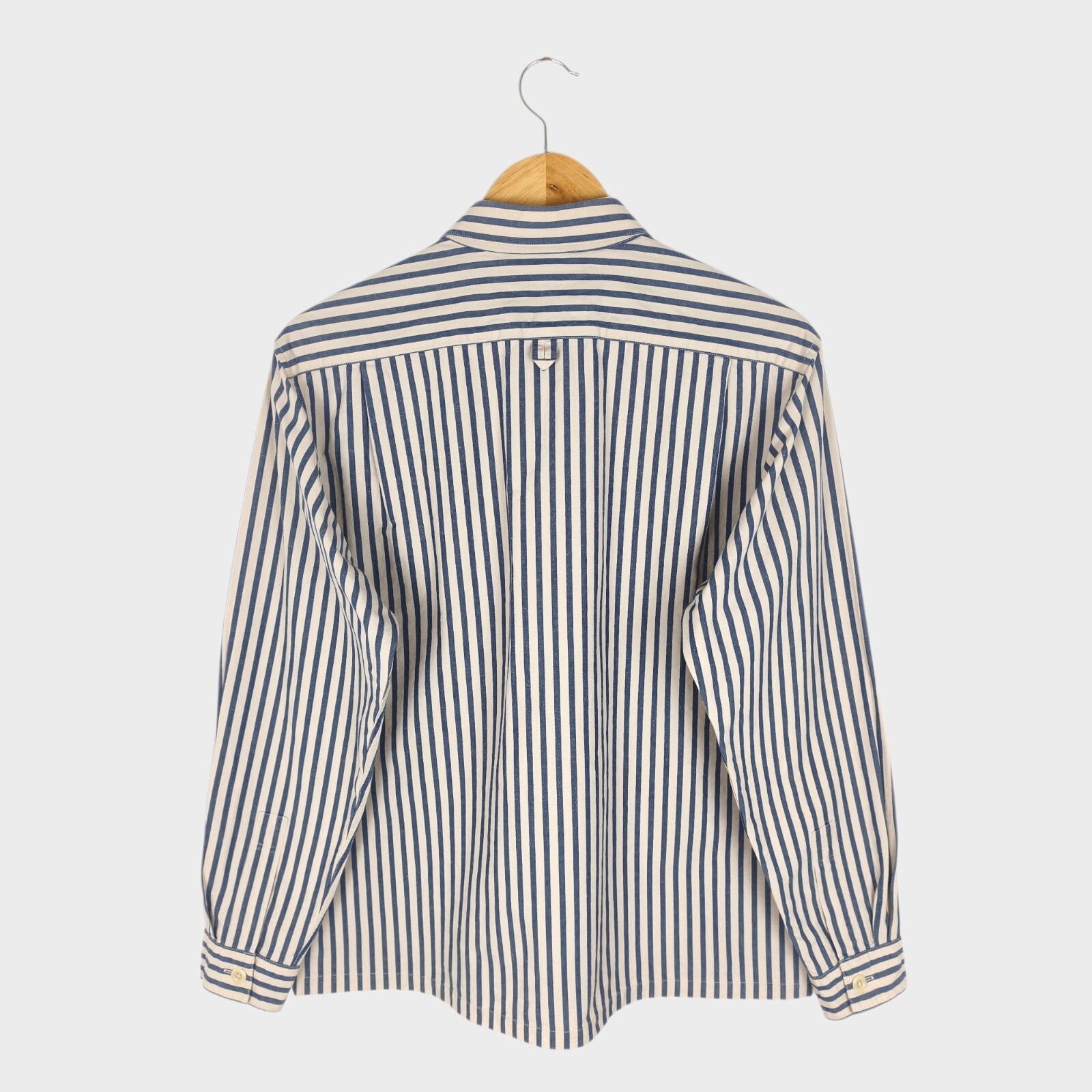 MHL MARGARET HOWELL Men's Striped Cotton/Linen Shirt