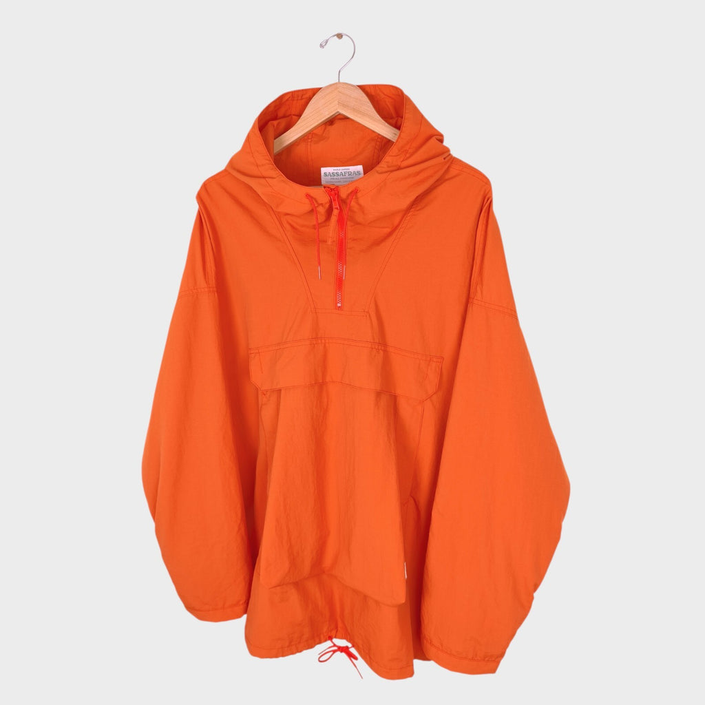 SASSAFRAS Men's Made in Japan Orange Digs Crew Armor Shell Bud Smock Jacket