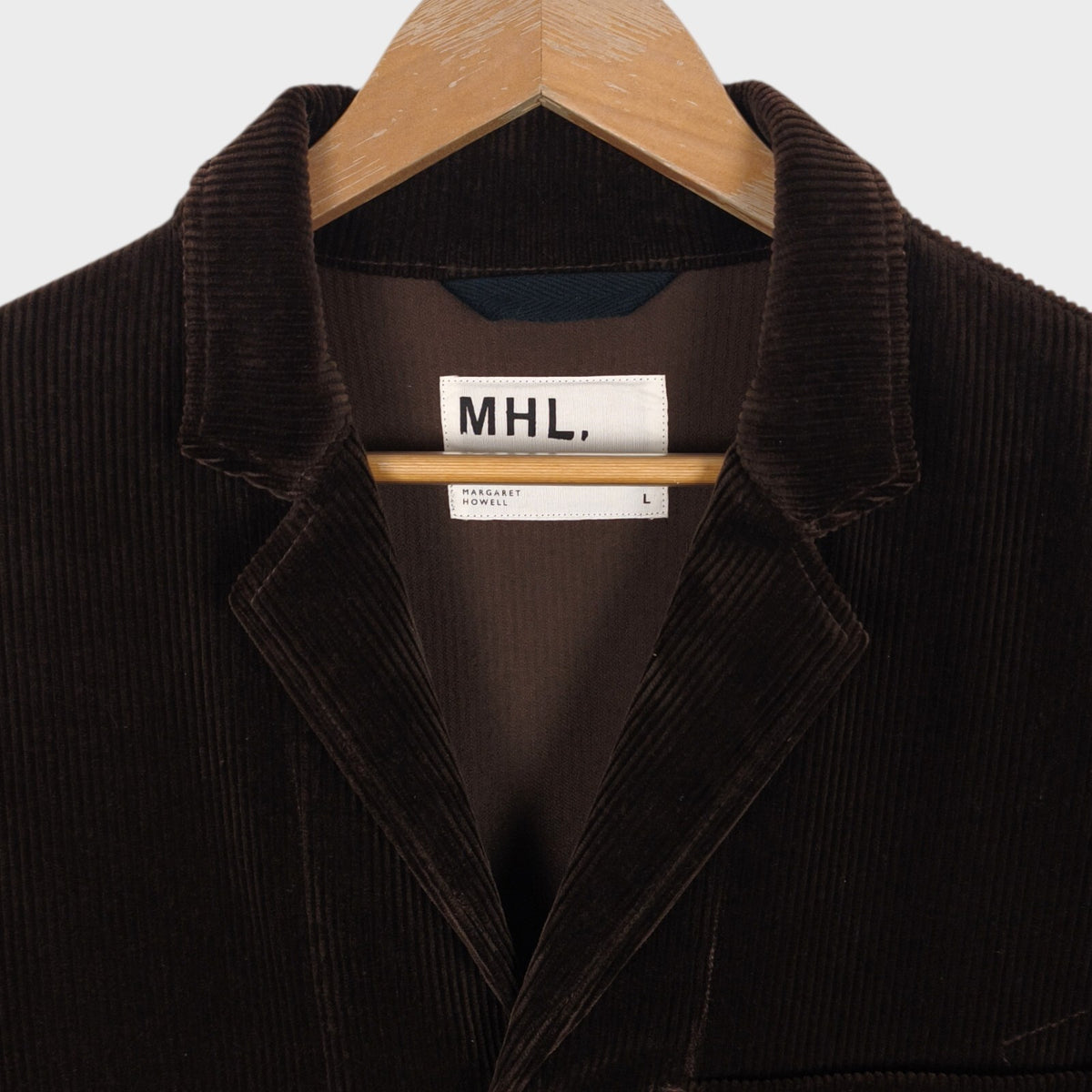 MHL MARGARET HOWELL Men's Brown Heavyweight Corduroy Chore Jacket