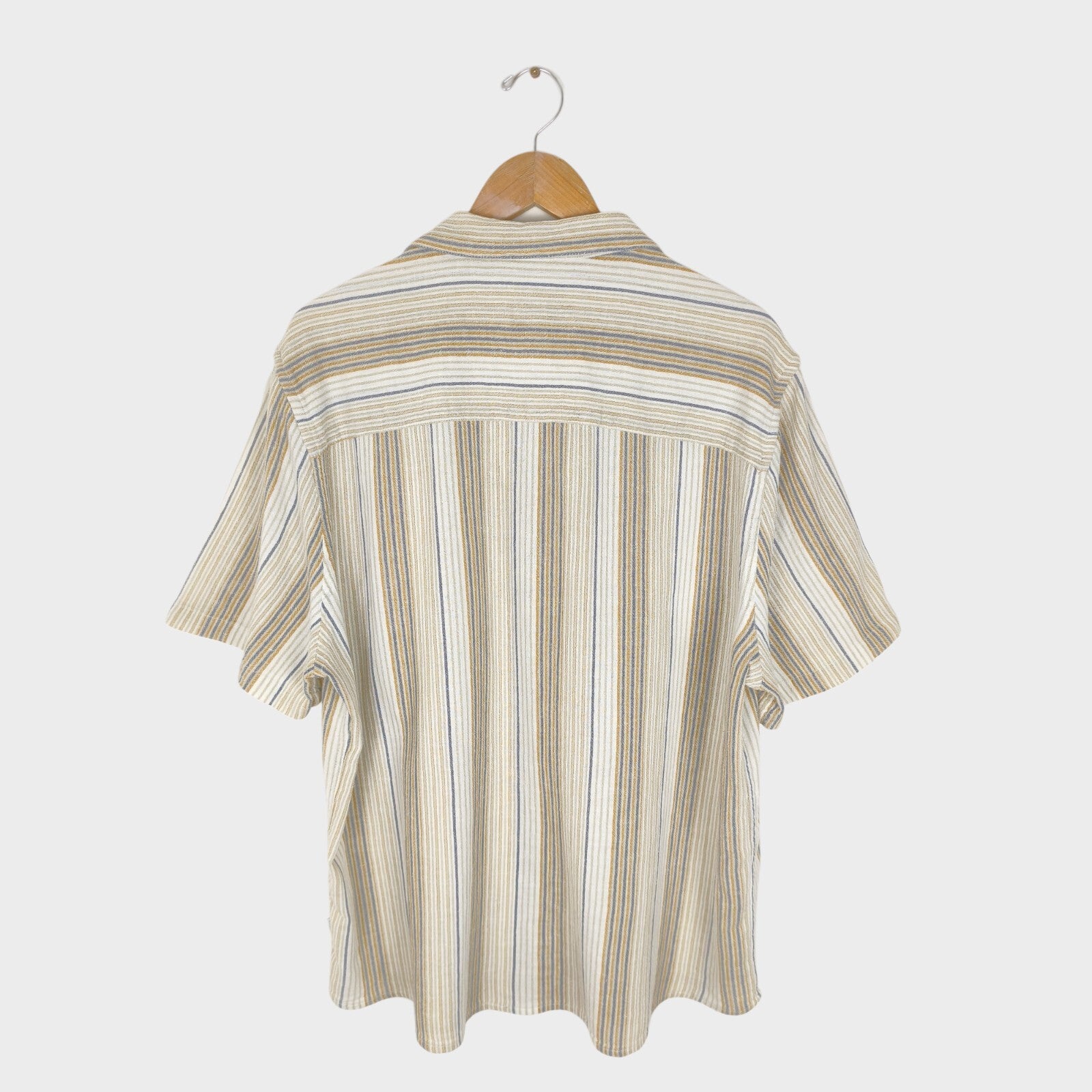 WAX LONDON Men's Striped Cotton Relaxed Fit Short Sleeved Shirt
