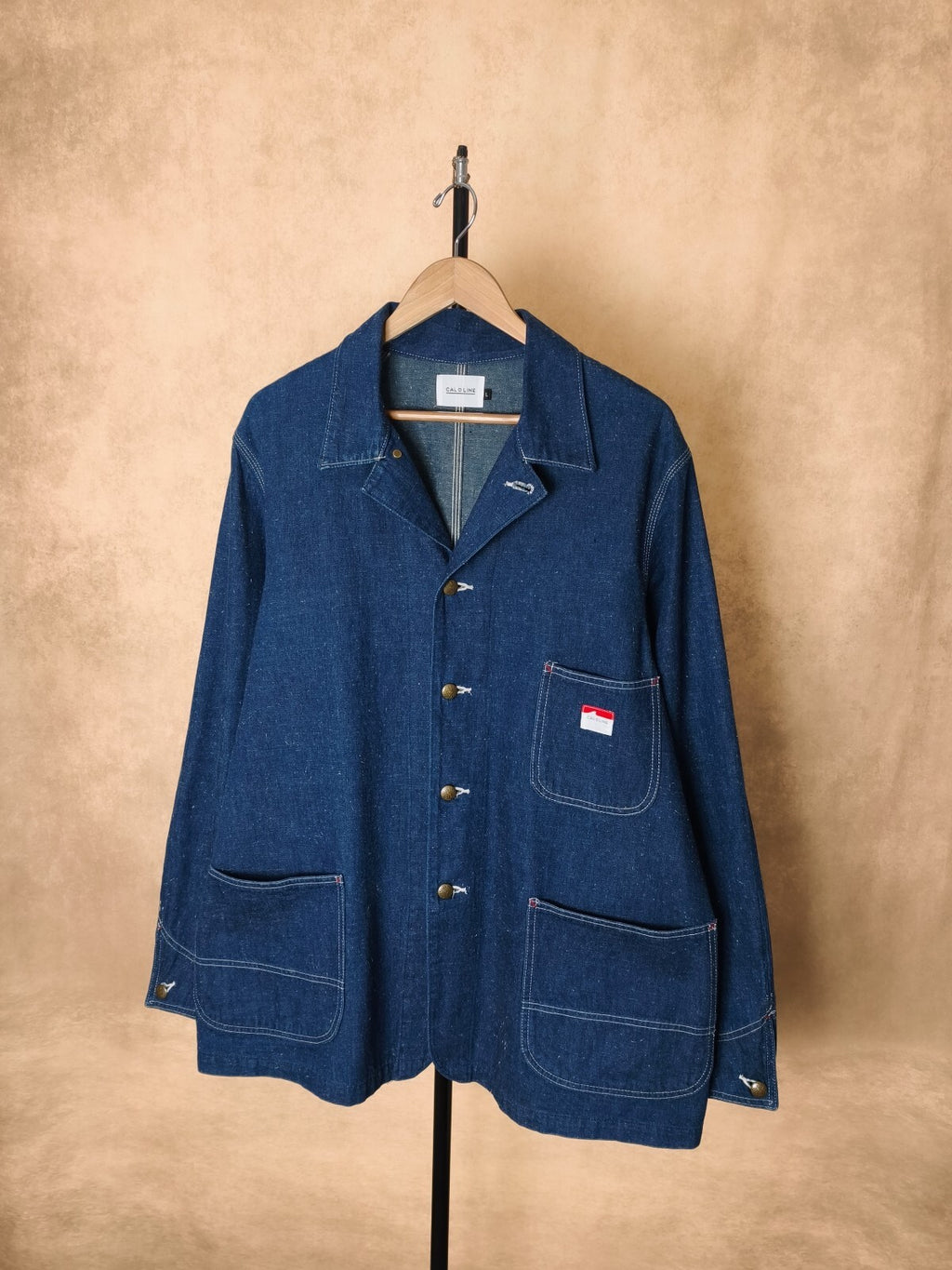 CAL O LINE Men's Made in Japan Blue Nep Denim Chore Jacket