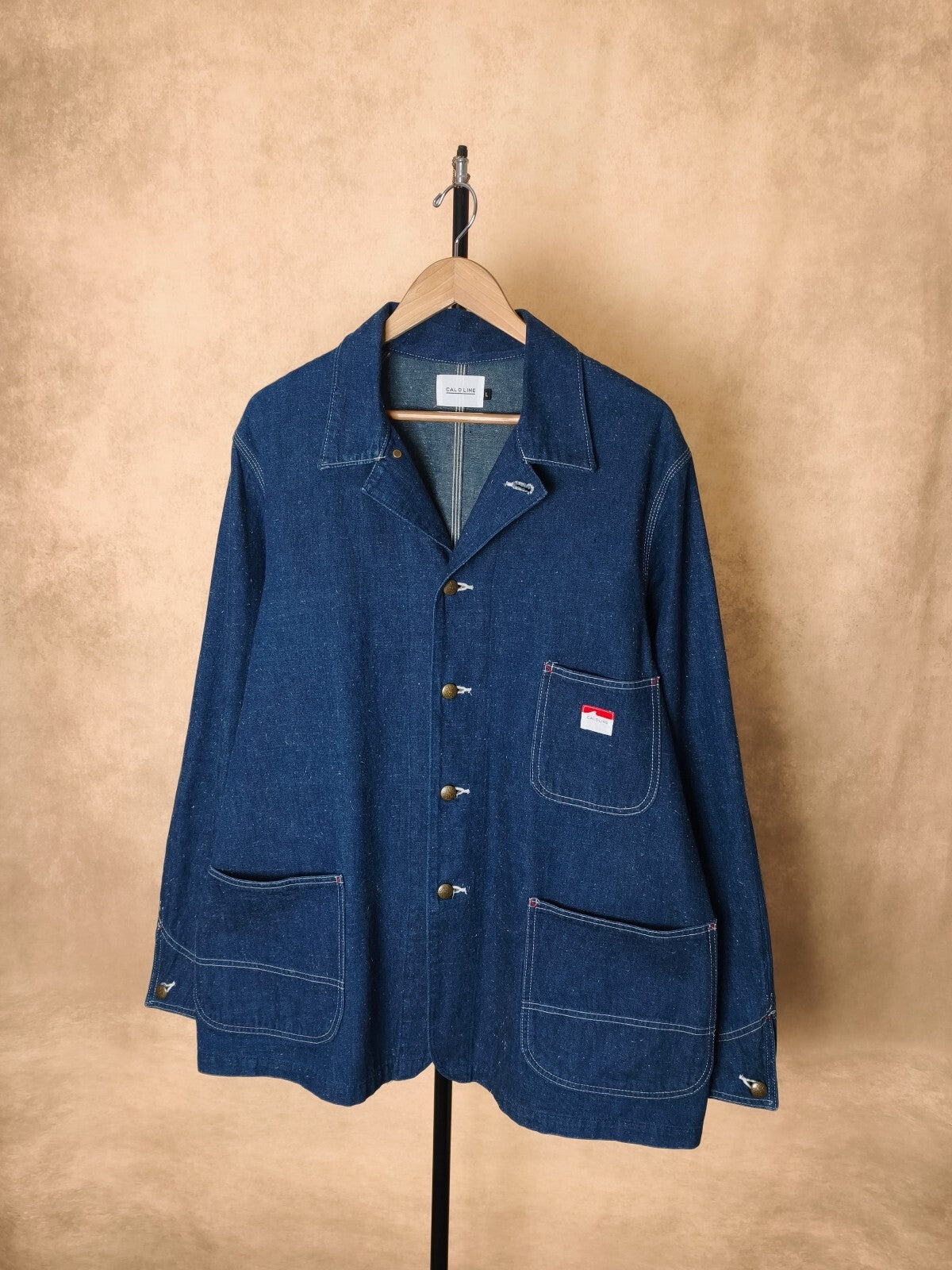 CAL O LINE Men's Made in Japan Blue Nep Denim Chore Jacket