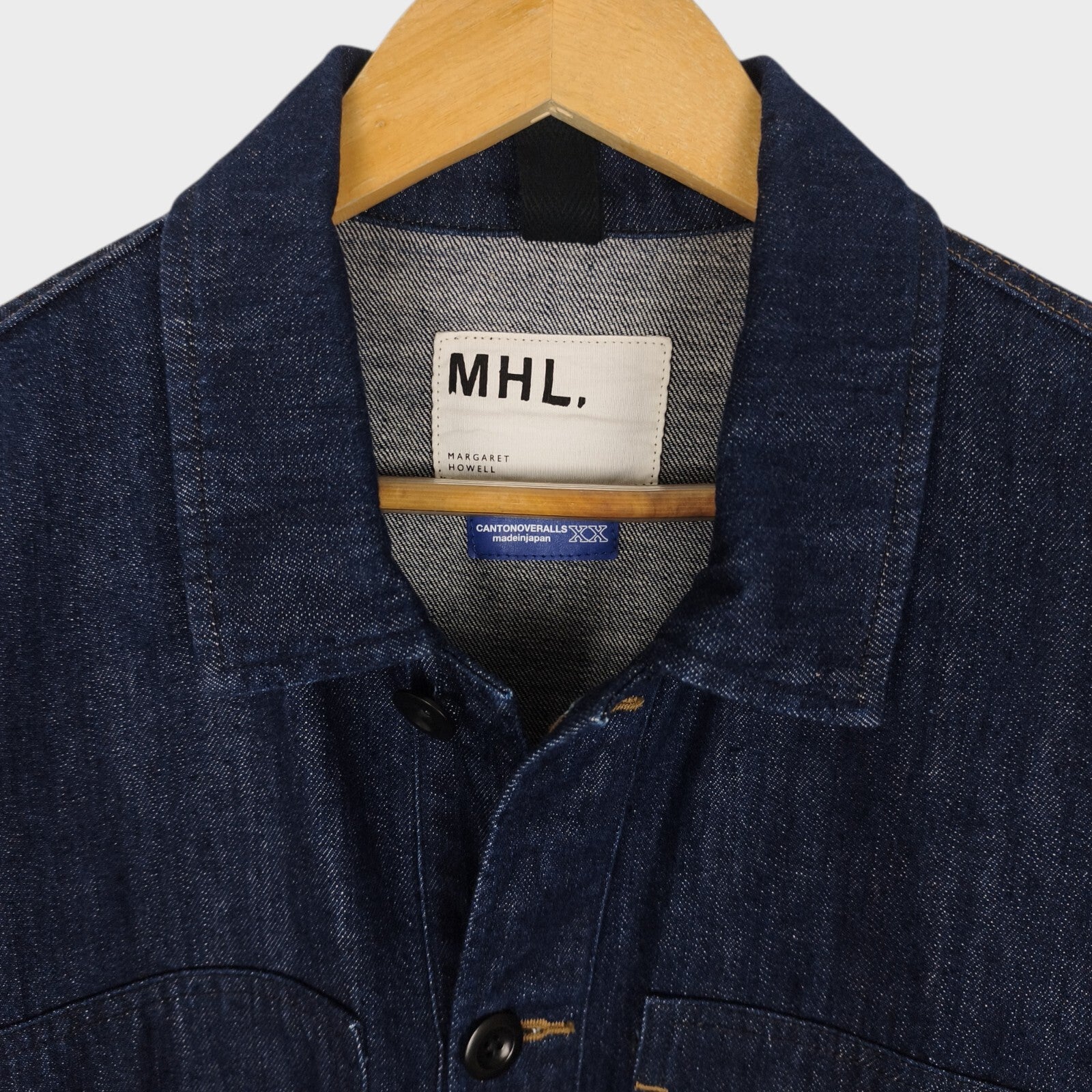 MHL MARGARET HOWELL Men's Canton Overalls Made in Japan Denim Chore Jacket