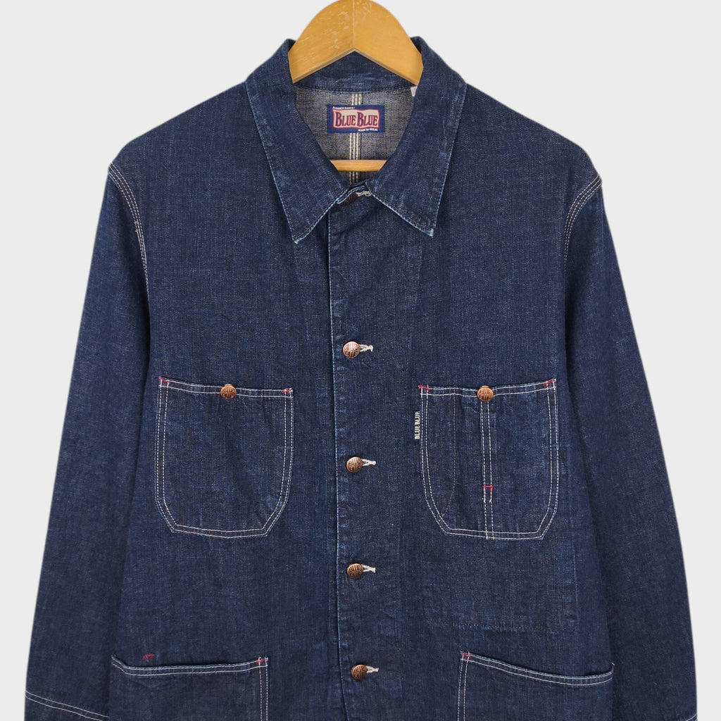 BLUE BLUE JAPAN Men's Made in Japan Blue Denim Chore Jacket