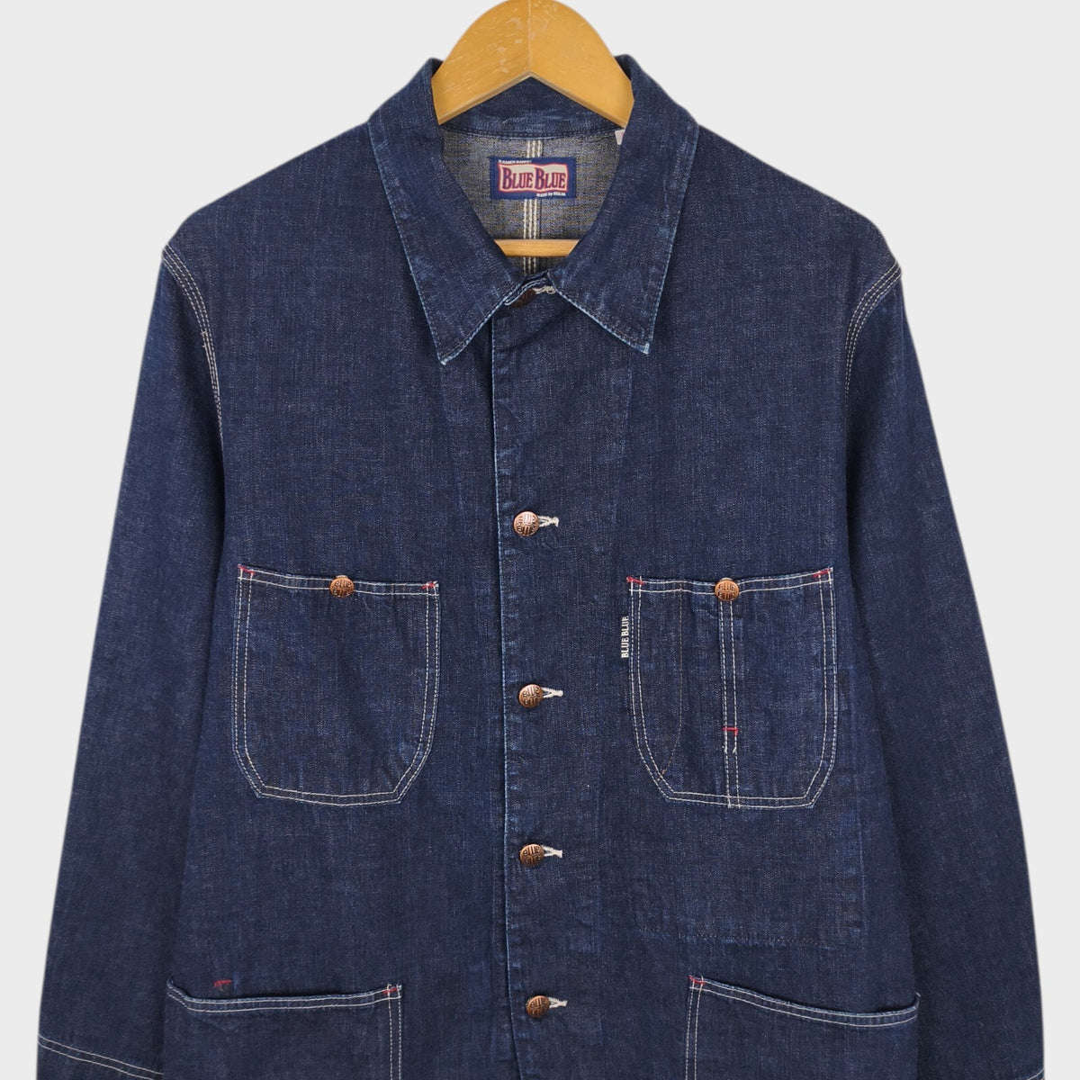 BLUE BLUE JAPAN Men's Made in Japan Blue Denim Chore Jacket