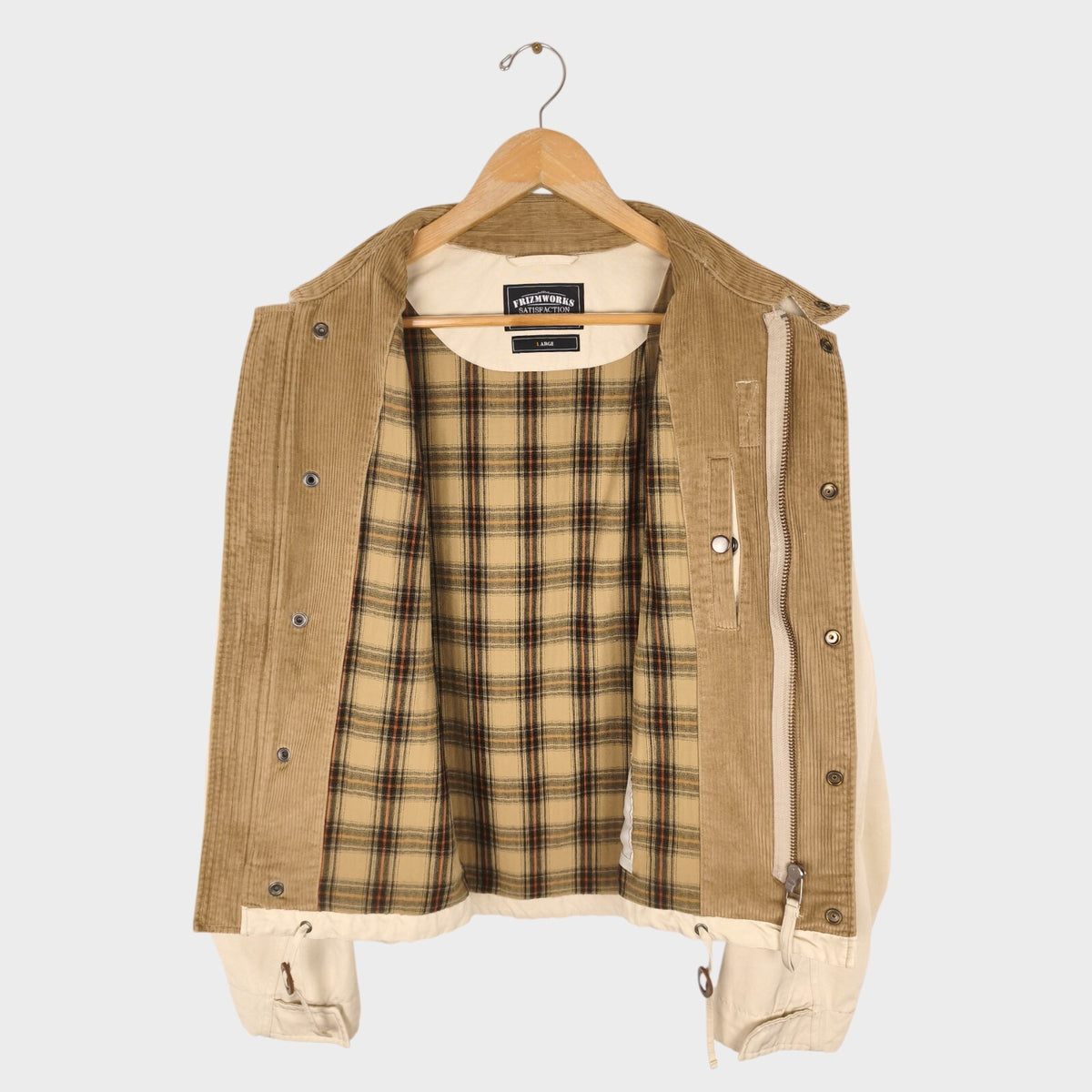FRIZMWORKS Men's Cream Heritage Hunting Jacket