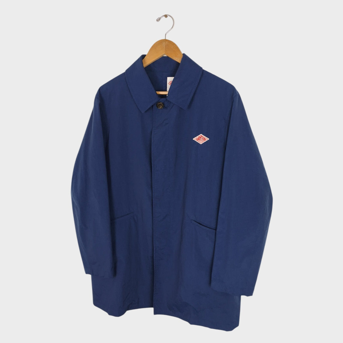 DANTON Men's Made in Japan Navy Blue Nylon Coat Jacket