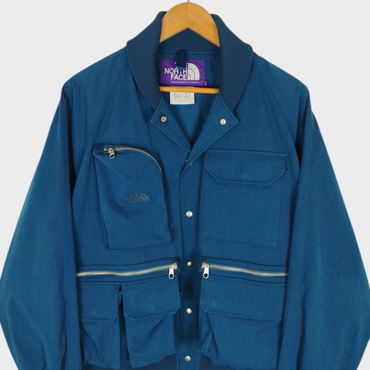 THE NORTH FACE PURPLE LABEL x NANAMICA Men's Blue Waterproof 65/35 Field Jacket