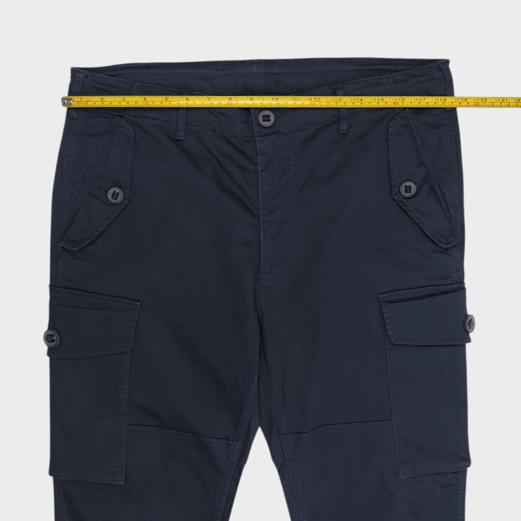 SAGE DE CRET x BEAMS PLUS Men's Navy Blue Cargo Trousers