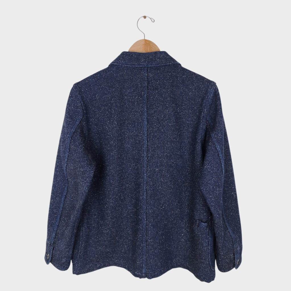 JAPAN BLUE JEANS Men's Made in Japan Indigo Blue Sashiko Chore Jacket