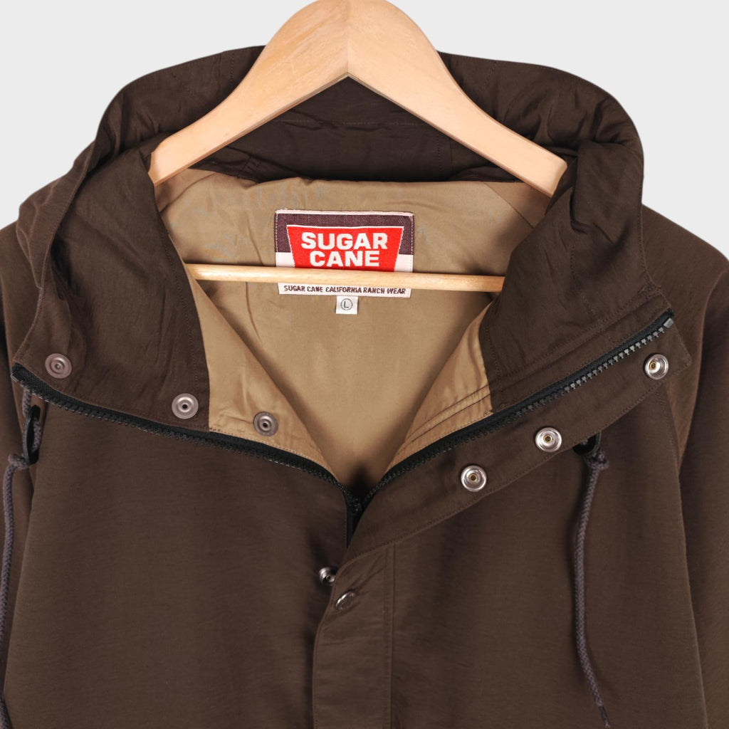 SUGAR CANE Men's Khaki Mountain Anorak Parka Smock Jacket