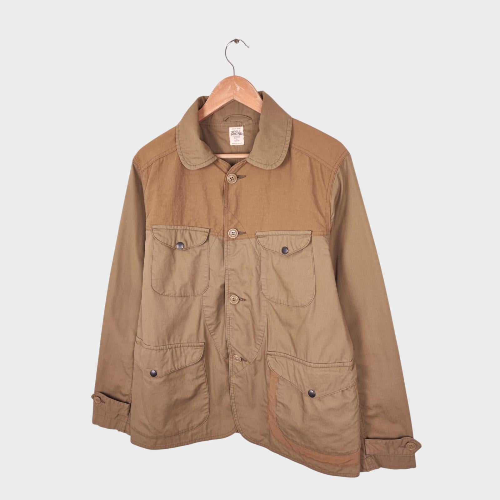 SPELLBOUND Men's Made in Japan Beige Indy Hunting Chore Jacket