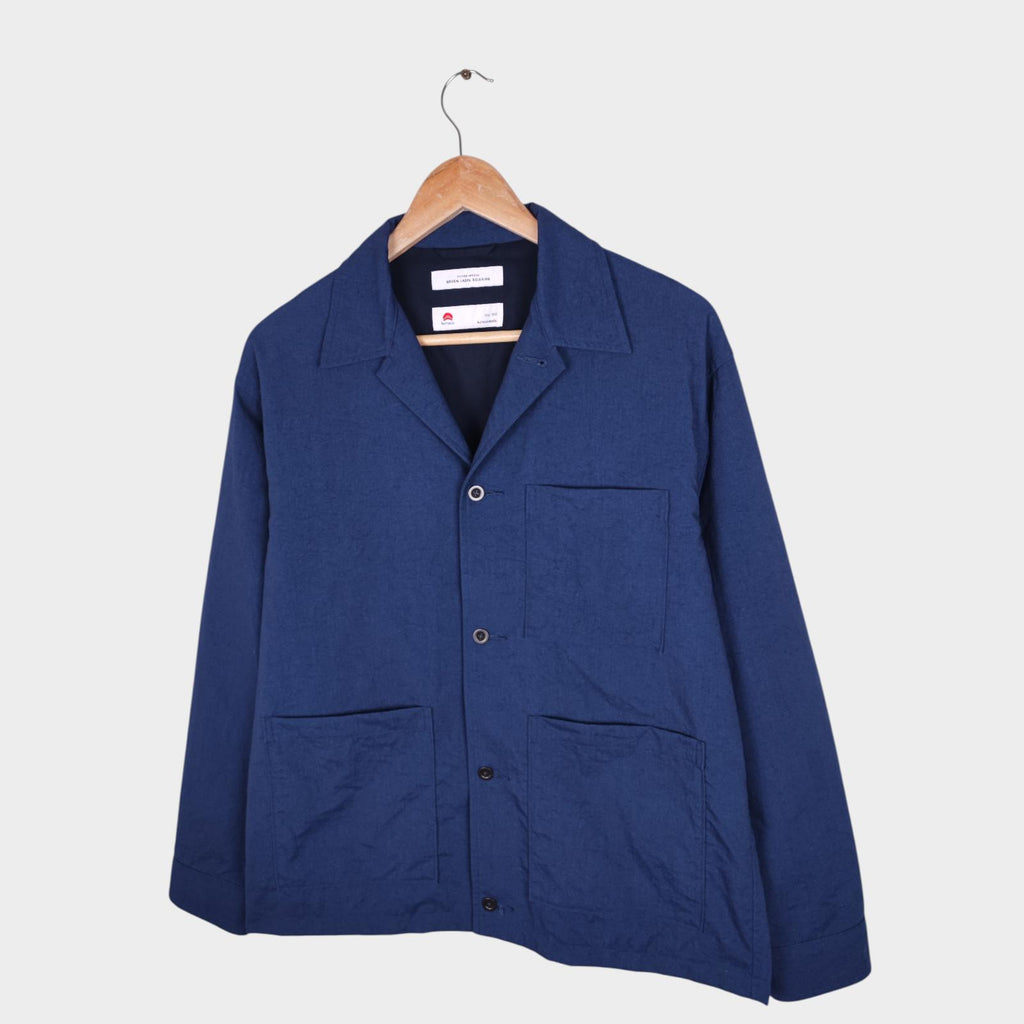 UNITED ARROWS Men's Blue Komatsu Matere Lined Chore Jacket