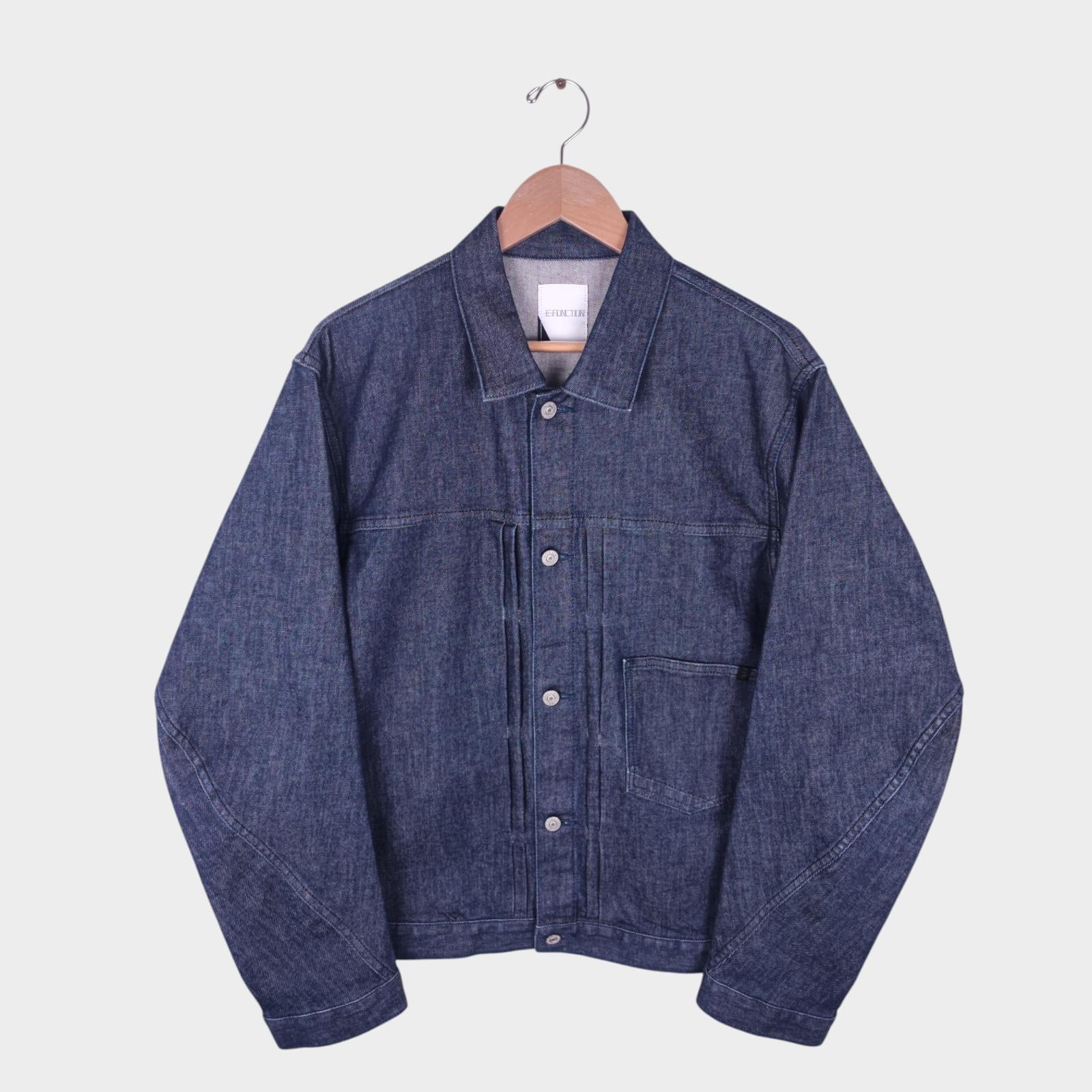 EDWIN Men's Blue Denim E-Function Trucker Jacket