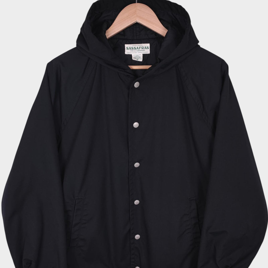 SASSAFRAS Men's Made in Japan Black Padded Bud Breaker Jacket