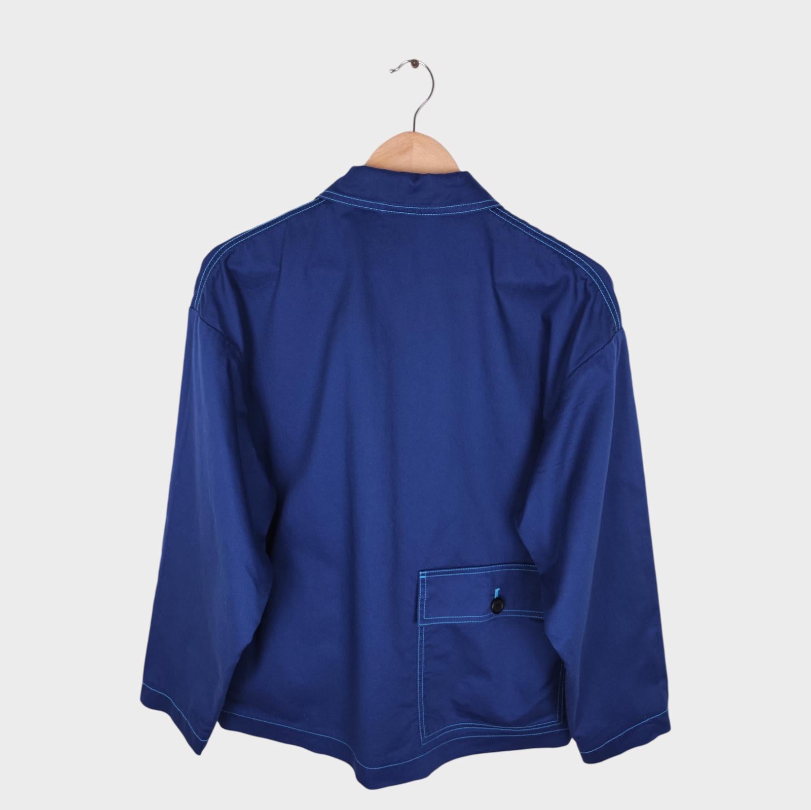 MARNI x UNIQLO Men's Blue Cotton Twill Work Chore Jacket