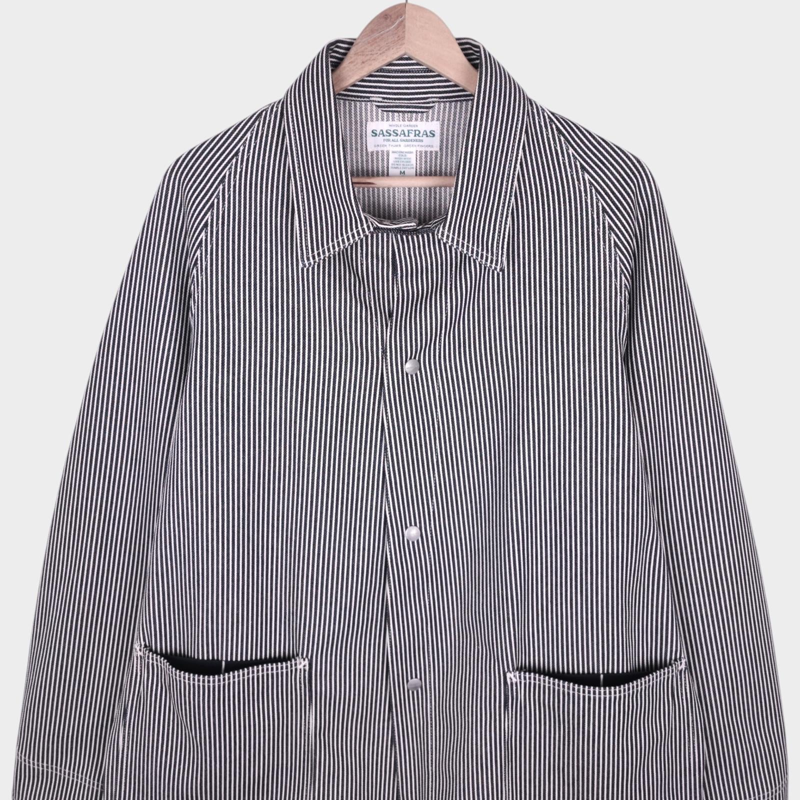 SASSAFRAS Men's Made in Japan Hickory Stripe Pruner Jacket