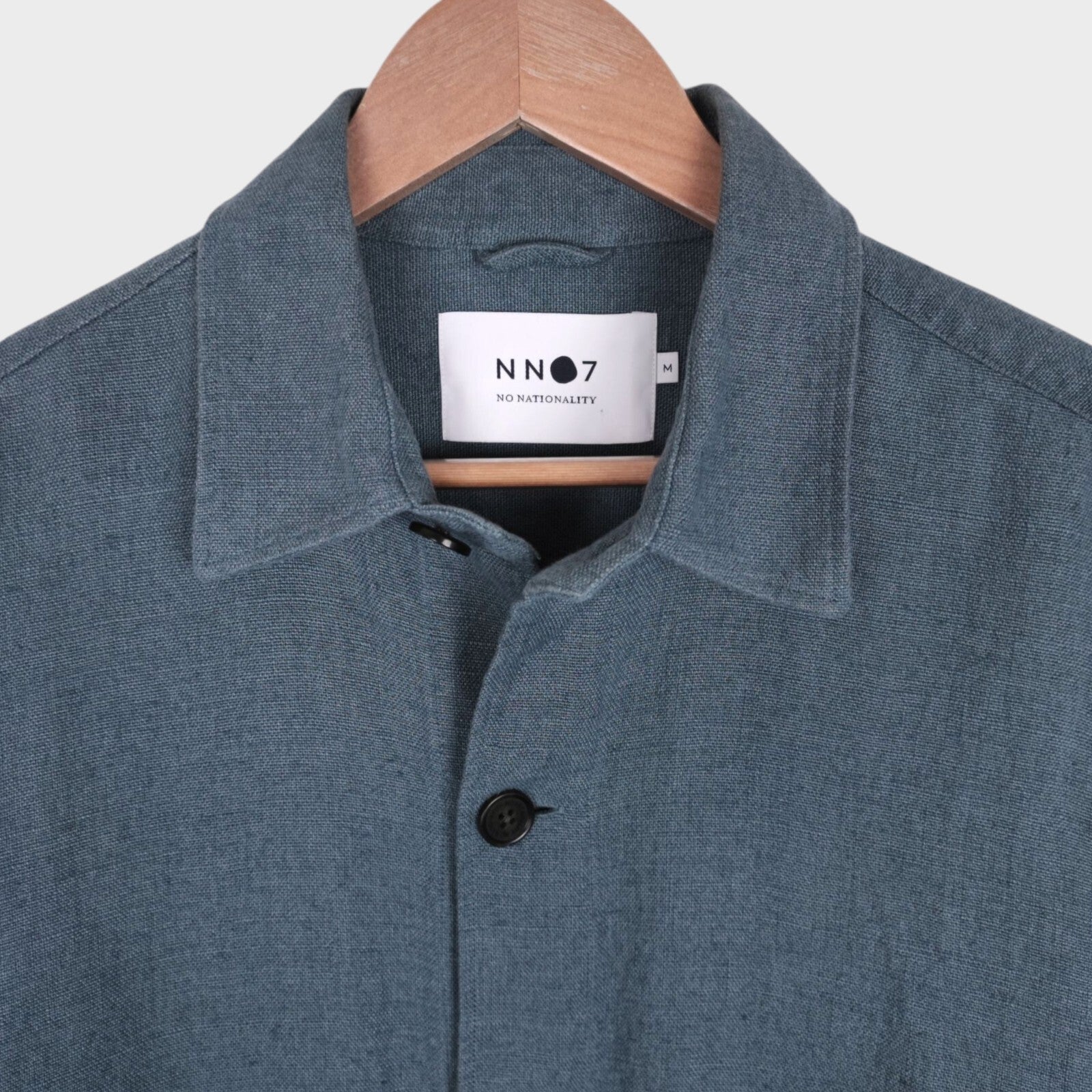 NN07 No Nationality Men's Blue Linen Jacket