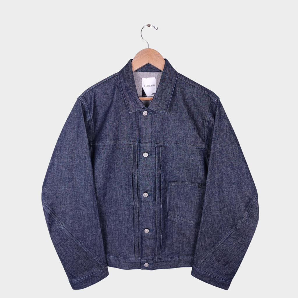 EDWIN Japan Men's Blue Denim E-Function Trucker Jacket