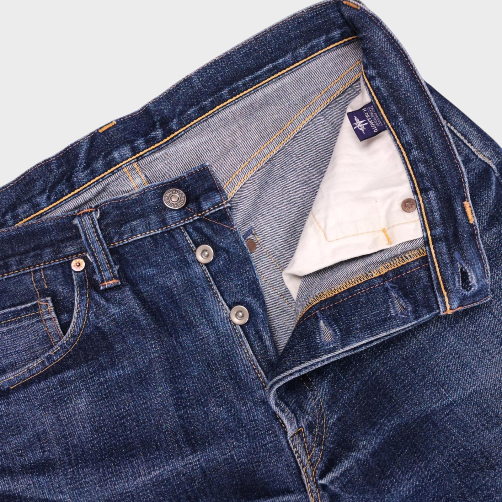 TOYS MCCOY Men's McHill Overalls Made in Japan Blue Selvedge Denim Jeans