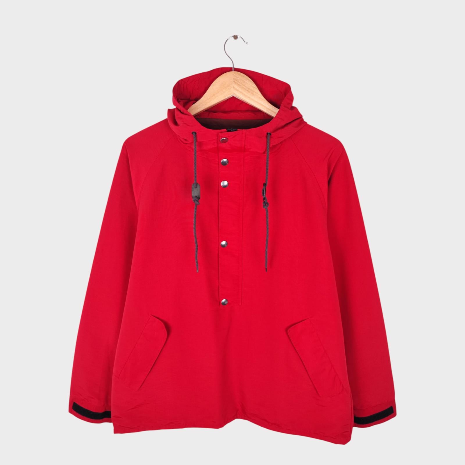 SUGAR CANE Men's Red Mountain Anorak Parka Smock Jacket