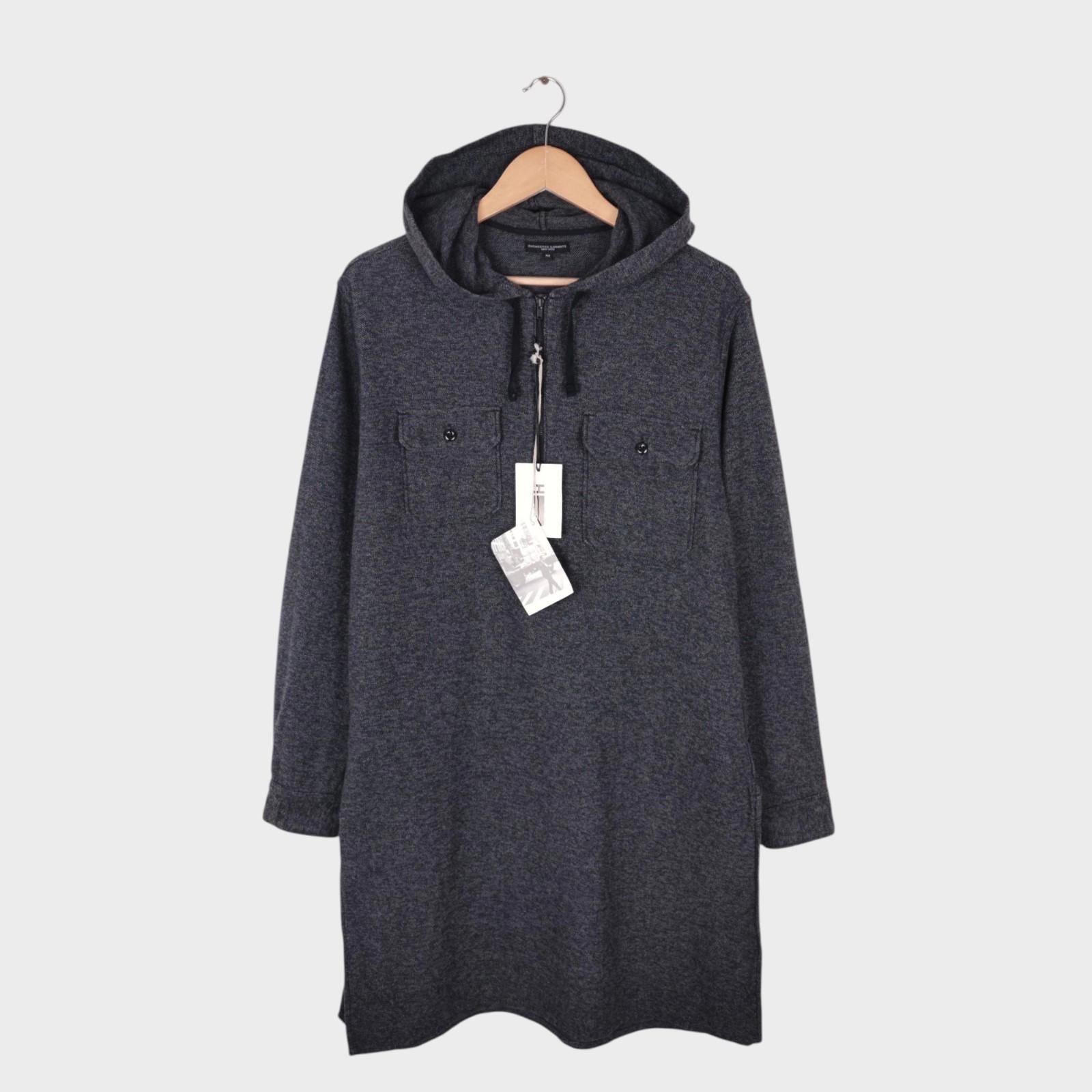 ENGINEERED GARMENTS Men's Grey Made in USA Cotton Cagoule Smock Jacket