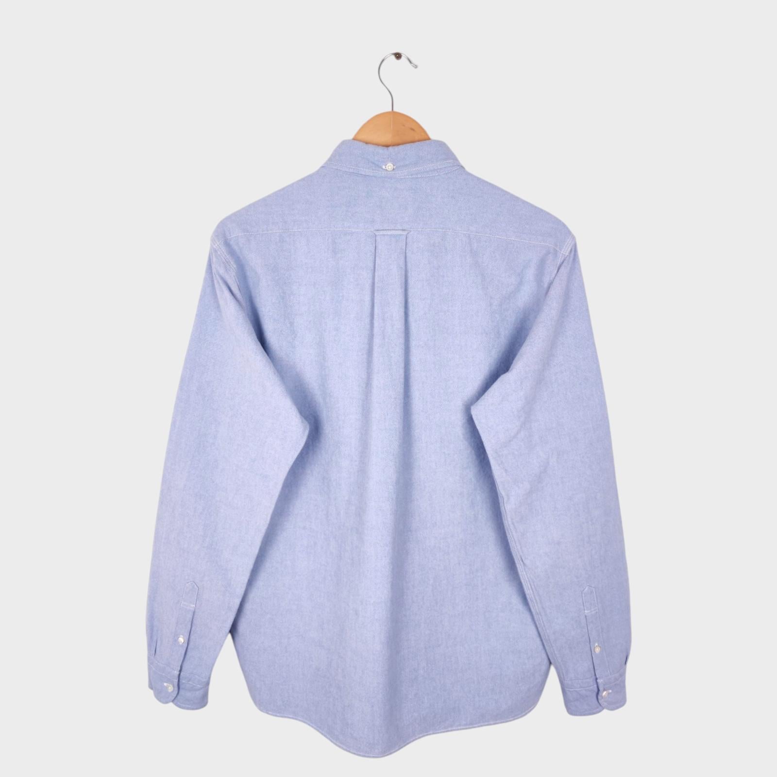 SUGAR CANE Men's Made in Japan Blue Button Down BD Shirt