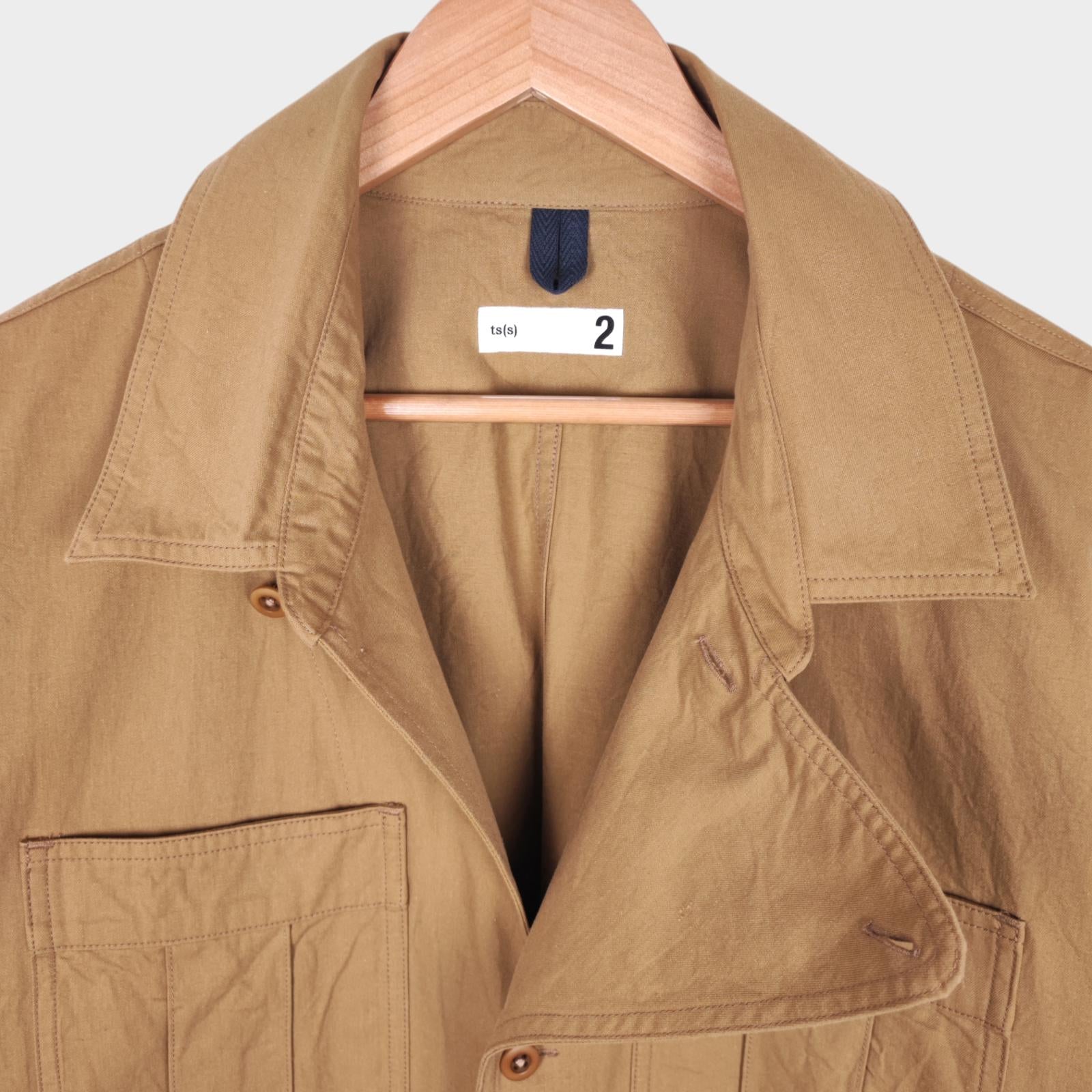 TS(S) Men's Cotton Slub Yarn Twill Military Chore Jacket