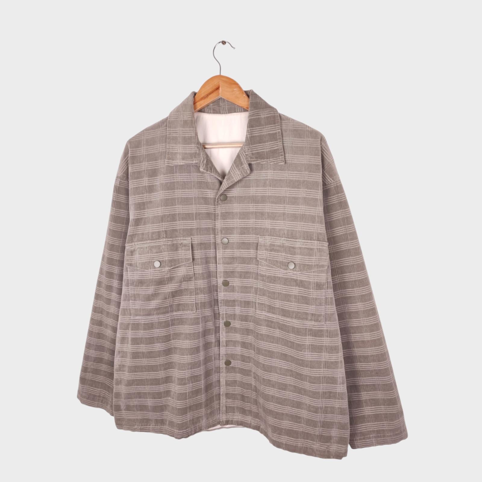 BEAMS B:MING Men's Pale Khaki Corduroy Jacket