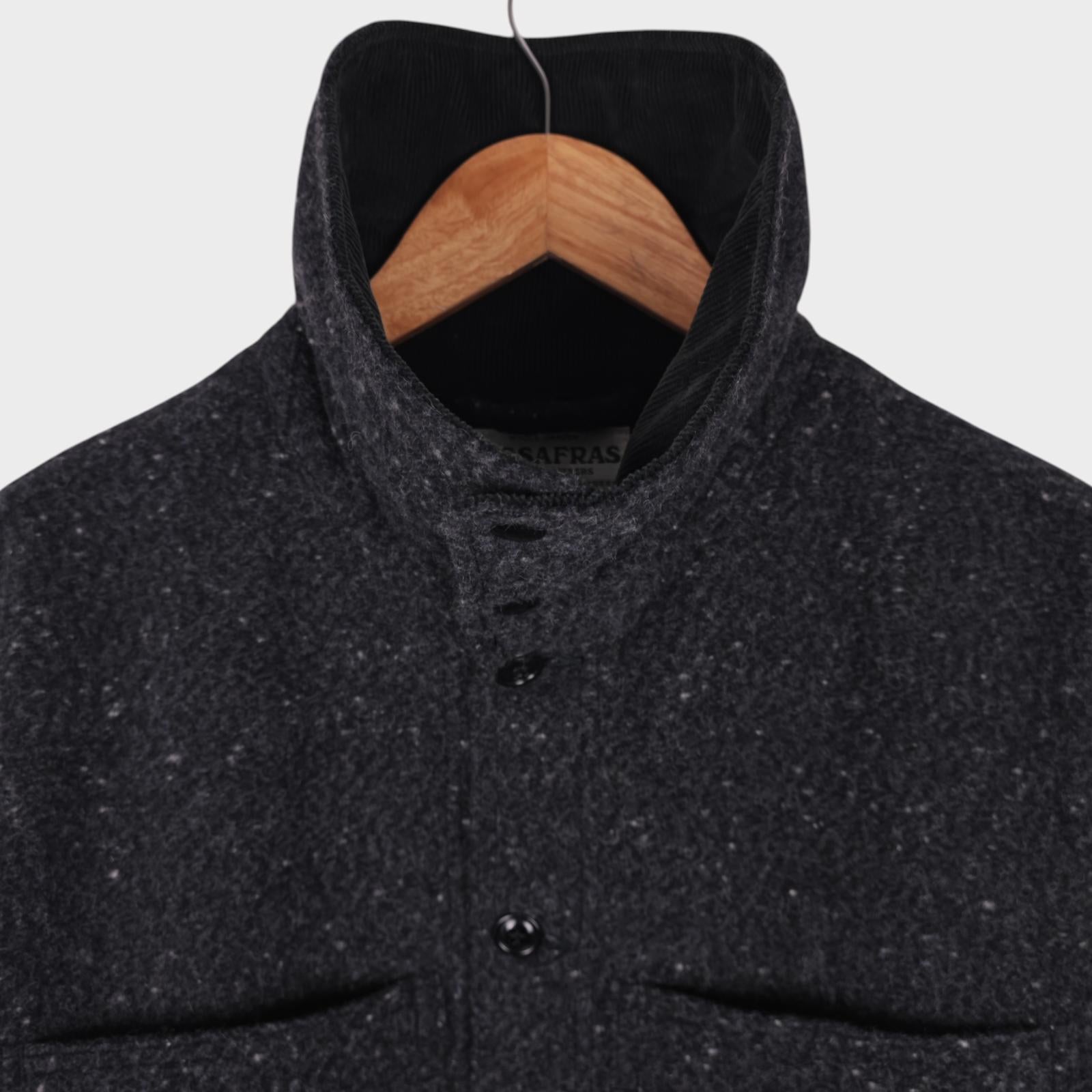 SASSAFRAS Men's Made in Japan Wool Blend Leaf Pruner Tube Jacket