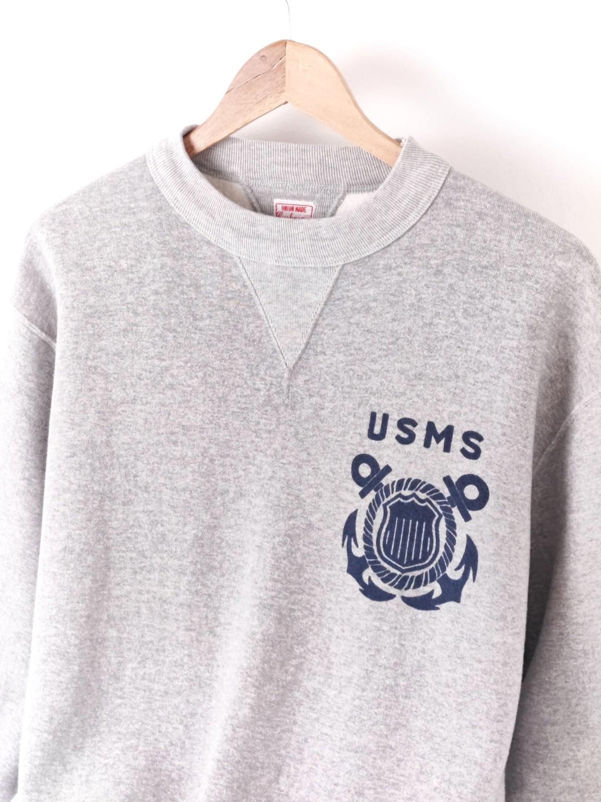 CUSHMAN Men's Grey Made in Japan USMS Sweatshirt