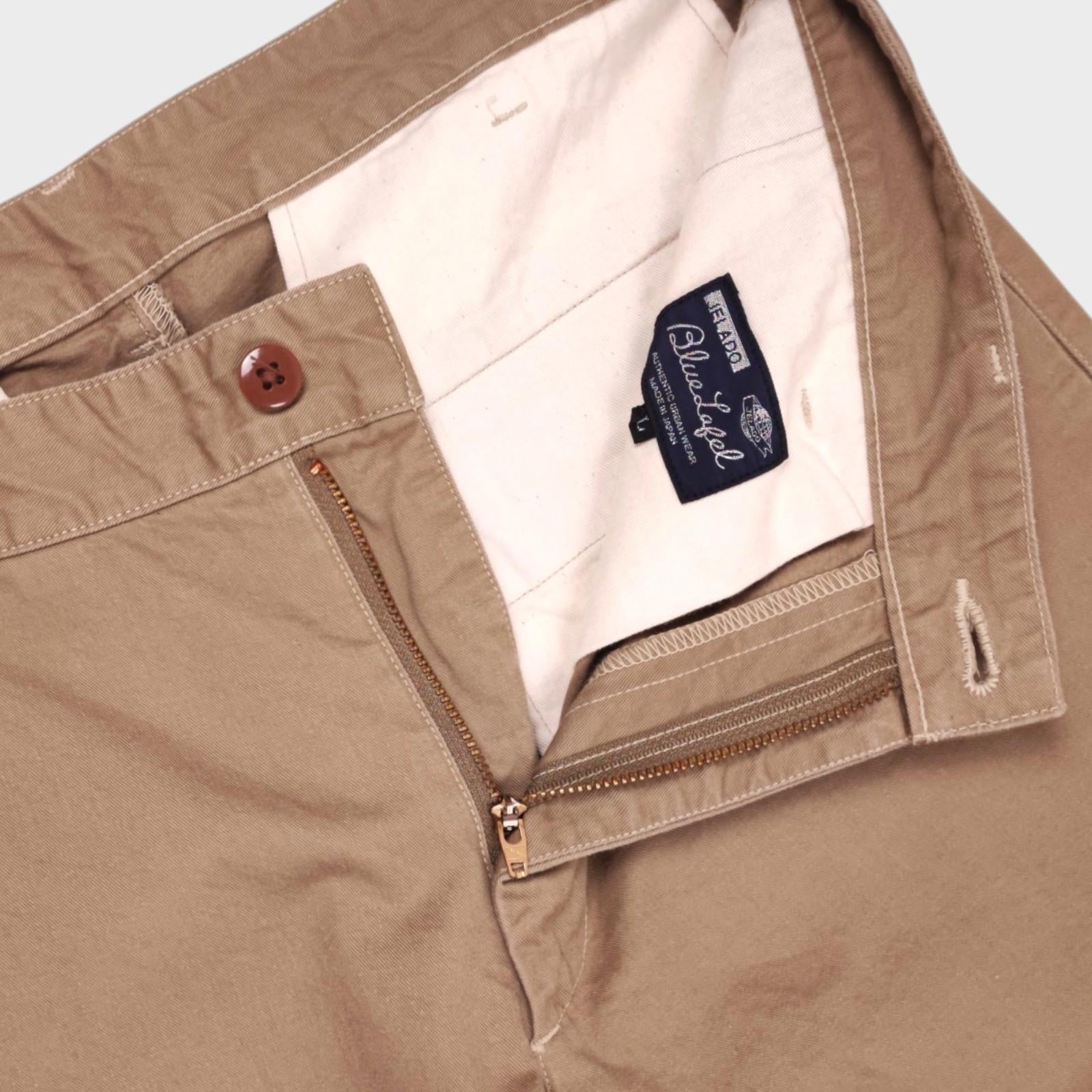 JELADO Men's Made in Japan Brown Chino Trousers