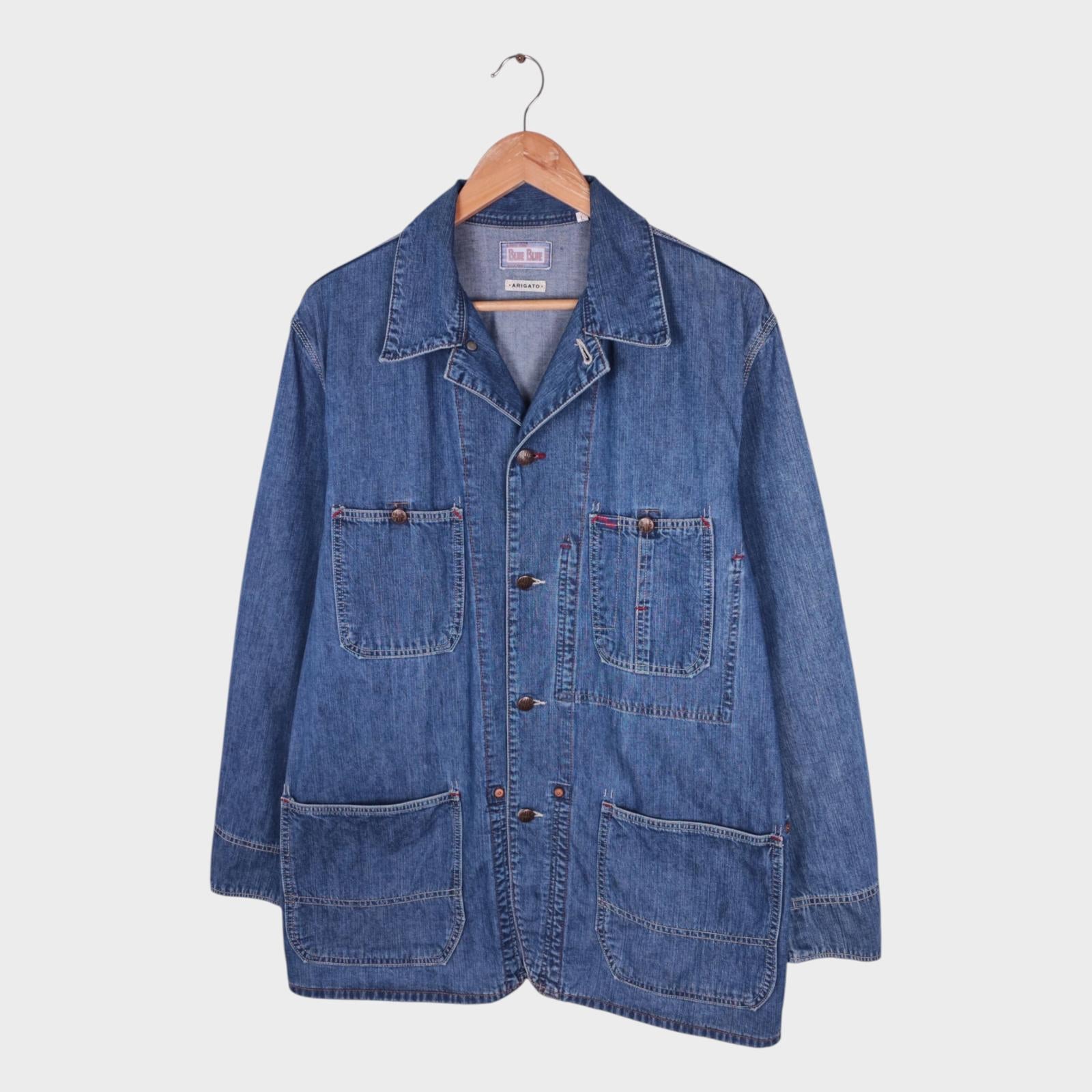BLUE BLUE JAPAN Men's Made in Japan Blue Denim Chore Jacket