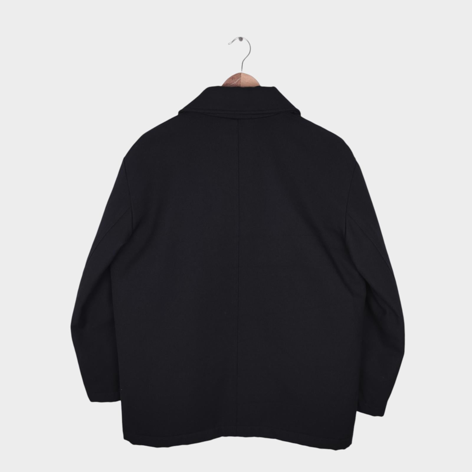 MHL MARGARET HOWELL Men's Black Cotton/Wool Jacket