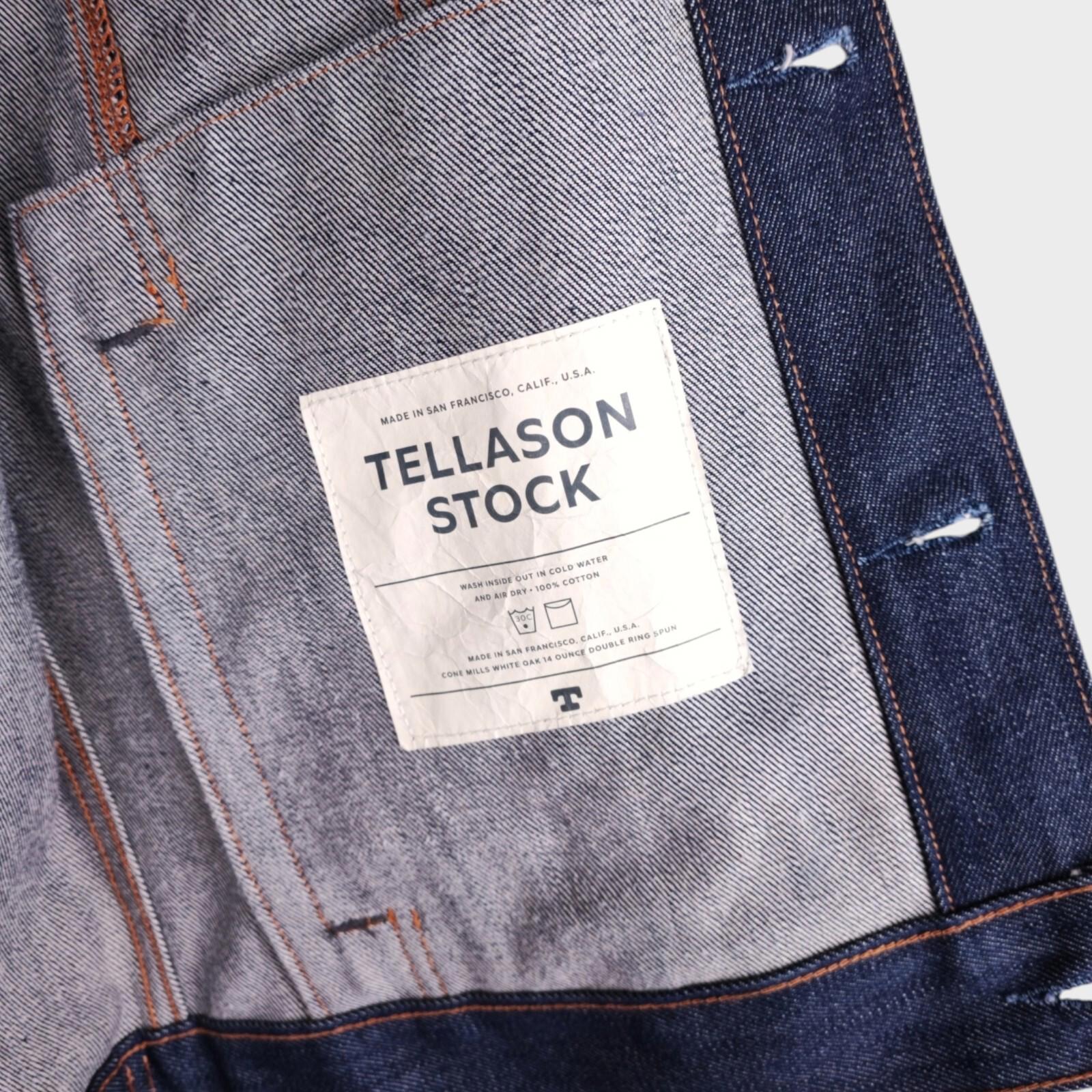 TELLASON Men's Blue Denim Made in USA Jacket
