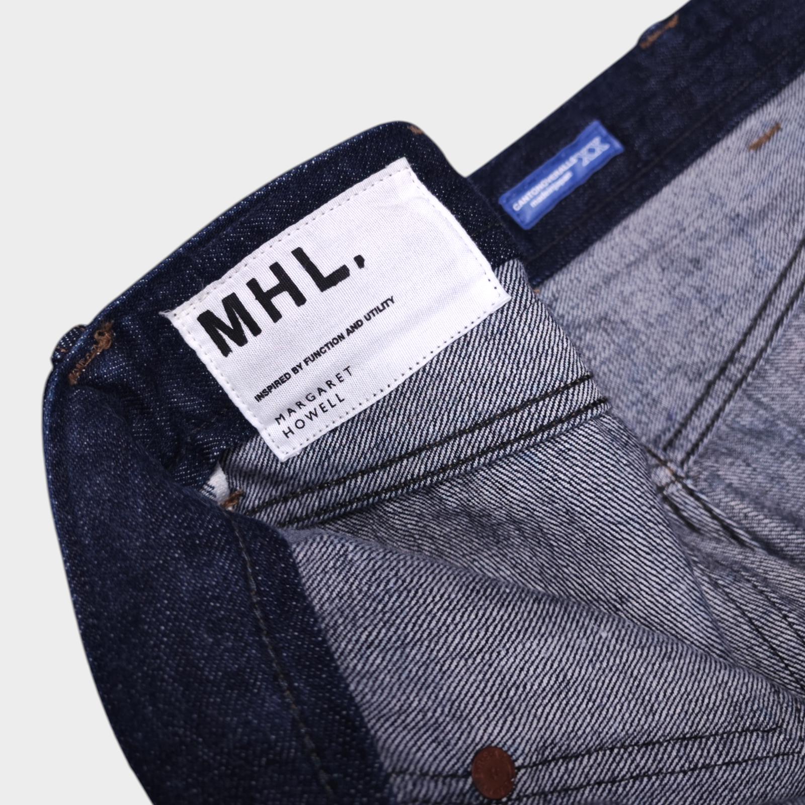 MHL MARGARET HOWELL Men's Blue Made in Japan Canton Overalls Slim Fit Jeans