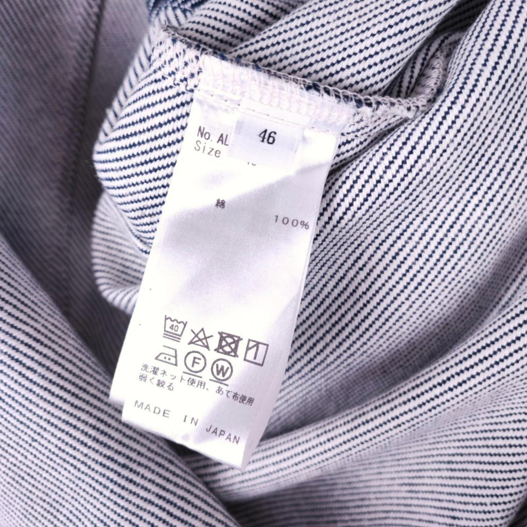 ALTIMA Men's Made in Japan Double Breasted Fine Stripe Chore Jacket