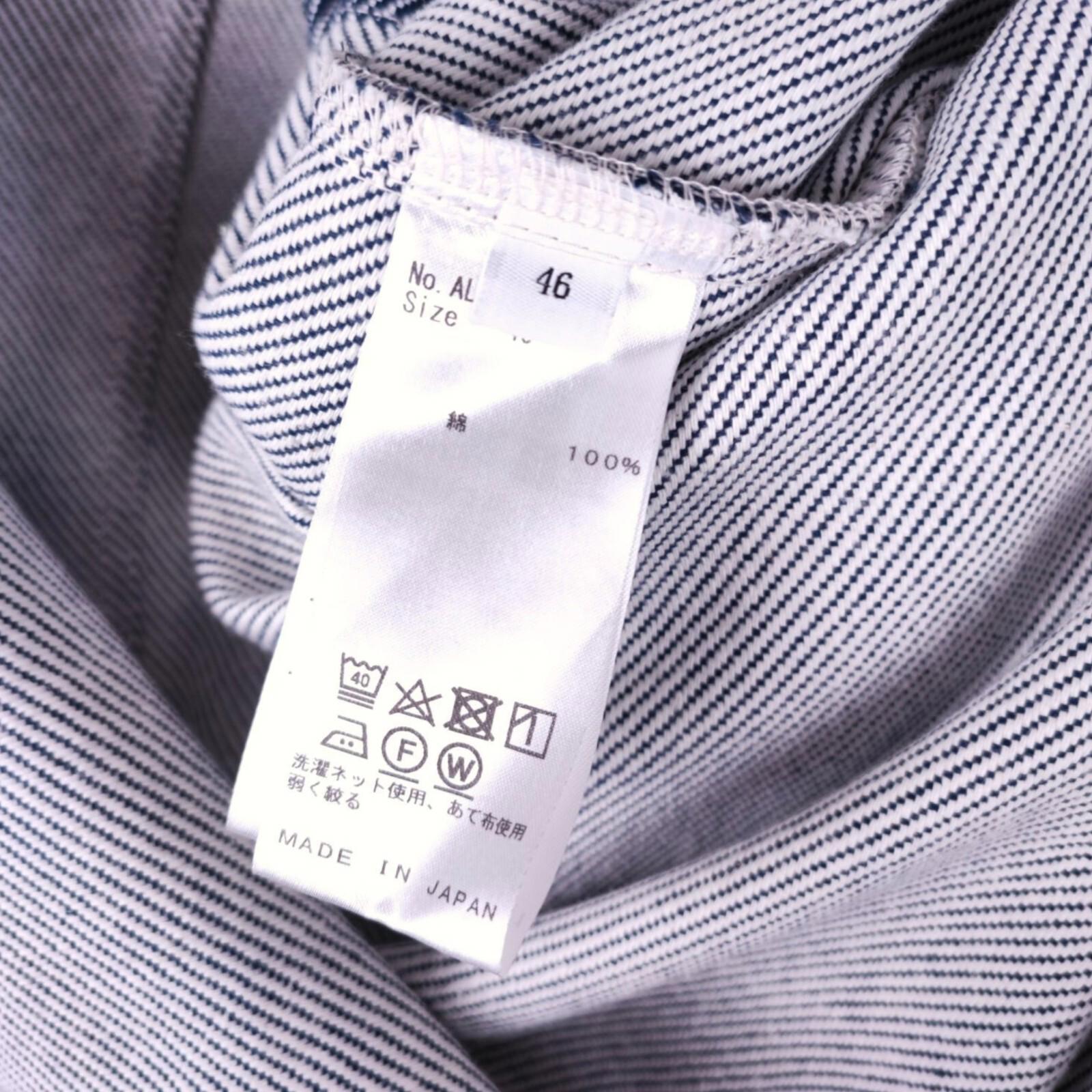ALTIMA Men's Made in Japan Double Breasted Fine Stripe Chore Jacket